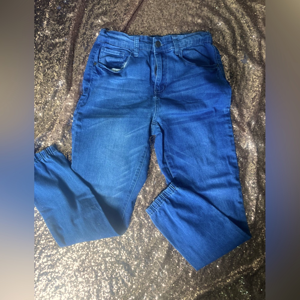 Juniors cargo medium wash jeans small